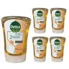 5 x 250ml Dettol No Touch Hand Wash System Refill Honey & Vanilla Fragrance