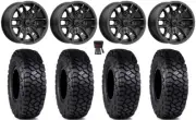 MSA Fang 15" Wheels Black 30" Intersect Tires Can-Am Renegade Outlander