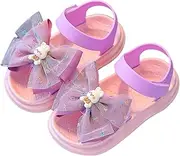 [Egmy] Fashion Spring Summer Toe Solid Color Bowknot Toddler Girls Sandals Children Casual Shoes Girls Flip Flops