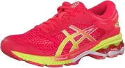 [ASICS] Women's Gel-Kayano 26 Running Shoe, Pink Laser Pink Sour Yuzu 700, 6 US