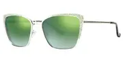 Kensie Book It Green Men's Sunglasses Silver Size 54