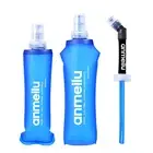 Sport Soft Water Bottle Folding Flask BPA Free TPU for Running, Hiking, Cycling