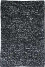Rocky Black Wool Balls Rug