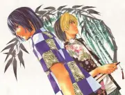 Anime hikaru no go shindou touya akira boys two men Playmat Gaming Mat Desk