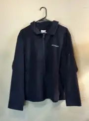 New Columbia Jacket Women’s Black Cool Intervention Full Zip Up Fleece Jacket 2X