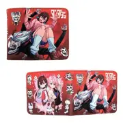 New Okarun Rescue Momo DANDADAN BiFold Wallet Standard Size Credit Card Billfold