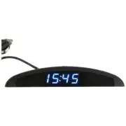 3 In1 Car 12V Digital LED Voltmeter Voltage Temperature Clock Thermometer5249