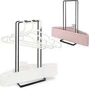 NOAEOU Hanger Organizer 2 Piece,Hanger Stacker for Closet Laundry Room, Each can be Holds up 110 Wire Clothes Hangers,Hanger Storage Rack Holder for Adult or Child Clothes Hangers