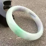 10% OFF- 57/58/59mm Certified Natural Jadeite Emerald A*Jade Carved Bangle x2393