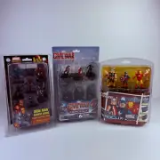 3x HeroClix Marvel Iron Man Armor Wars, Captain America Civil War Figures