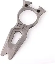 Titanium EDC Multi Tool with Wrench Bottle Opener Pry Bar Function Mini Portable Keychain