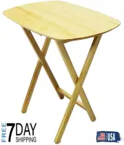 Coffee Table Snack Tea Folding TV Tray Portable Outdoor Picnic Indoor Party Wood