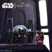 Star Wars Scentsy Warmer TIE Fighter + FREE Dark Side Wax Bar - New in Box