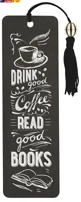 Peter Pauper Press Coffee & Books Beaded Bookmark