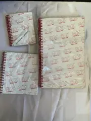 Set of 3 Theta Chi Spiral Notebooks Address Book VINTAGE, RETIRED