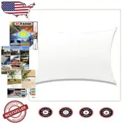 Classic Heavy Duty White Shade Sail - 190 GSM UV Protection for Outdoor Spaces