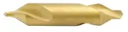 #7 Combined Drill & Countersink, TiN Coated HSS, 60° Angle USA Made