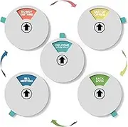 Privacy/Office Door Hanger Sign, Do Not Disturb Sign, Welcome Please Knock Sign, Out of Office Sign, Back Soon Sign, In A Meeting Sign, Perfect Partner for Home Office, Office and Cubicle(silver)