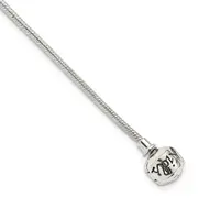 7 Inch Sterling Silver 18Cm Reflections Kids Hinged Clasp Bracelet
