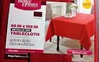 Better Homes and Gardens Red Metallic Tablecloth 60 in x 102 in Rectangle
