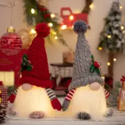 Christmas Gnome Faceless Doll Glowing Dwarf Decor Plush Toy Pendants Gift Xmas
