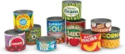 Melissa & Doug - Let's Play House! Grocery Cans Multicolored Food Set