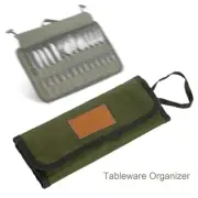 Tableware Storage Bag Cutlery Set Pouch Portable Folding Container Camping