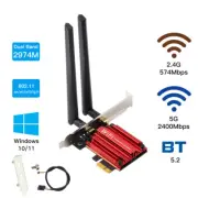 AX3000 Intel AX200 PCIe WiFi 6 Card 2.4G/5G Wireless Network Adapter for Desktop