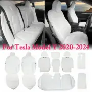 Full Set Car Seat Covers PU Leather Front & Rear Seat Cover Cushion Protectors