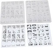 HAKIDZEL Nail Art Printing Tools Manicure Set Professional Nail Stamping Plates