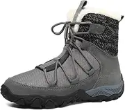 [Asifn] Men's Winter Snow Boots Warm Fur Lining Fashion Comfort Casual Outdoor Walking Hiking Lightweight Lace Up Anti-Slip Boots