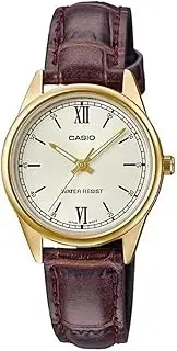 [Casio] Women's LTPV005GL-9B Analogue Watch, Brown, 34 x 28.2 x 7.5 mm
