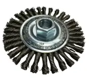 Pferd EDP 82186 Knot-Stringer Bead Mini Wheel Brushes 4" Dia x 5/8-11 Thread