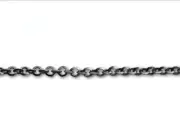Gunmetal-Plated Medium Rollo Chain 3 Feet