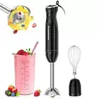 Immersion Blender Handheld, 12-Speed and Turbo Hand Blender with Sharp Blades...