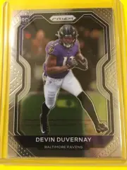 2020 Panini Prizm DEVIN DUVERNAY Rookie Base #380 Baltimore Ravens