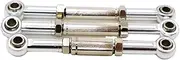 IOIUSKKU Steering Link Rod for 51805 51806 53625 53632 53633 Off-Road Steering Linkage Tie Rod Aluminum Alloy Durable RC Car Accessories, Silver