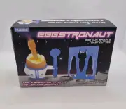 EGGSTRONAUT New Spaceman Astronaught Egg Cup helmet spoon & Toast cutter Set