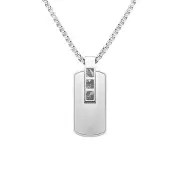 Duxot Accelero Dog Tag Shiny Silver Meteorite