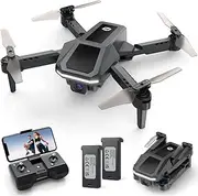 Holy Stone Drone for Kids with 1080P HD Camera, HS430 RC Mini Drones Quadcopter with WiFi FPV Live Video, Circle Fly, Throw to Go, Toys for Adults or Beginners, 2 Batteries 26 Mins, Easy to Fly, Black
