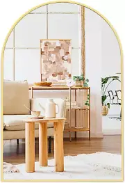 Gold Arch Bathroom Mirror for Wall - 20X30 Arched Vanity Mirrors for Bathroom ov