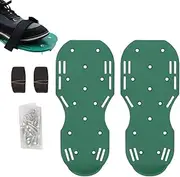 [Generic] Grass Aerator - 2X Sturdy Sole Lawn Aeration Spike Aerator | Aerate Lawn Tools, Heavy Duty Spiked Aerating Sandals, Yard Aerator for Yard Patio Lawn Garden