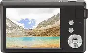 SustVita 48MP Digital Camera, 16X Zoom HD Portable Vlogging Camera with 3.0in LCD Screen, Anti Shake, Self Timer, Continuous (Black)