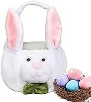 Arrovarp Easter Basket For Kids | Soft Cute Bunny Treat Bag With Long Plush Ears,Portable Egg Hunting Bags, Indoor Home Decoration For Easter And Holiday Parties