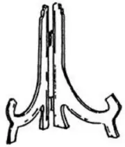 Store Display Fixtures NEW 6½" H STYRENE COUNTERTOP DISPLAY EASEL WITH HINGE