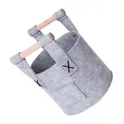 Storage Bins Wicker Felt Bucket Practical Basket Material Child