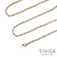 ♥ 新品 ♥【TiMISA 純鈦飾品】秘密 玫瑰金 純鈦項鍊