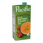 Pacific Foods Organic Creamy Roasted Red Pepper & Tomato Soup, 32 Ounce