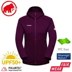 【MAMMUT 長毛象 女 ACONCAGUA ML HOODED JACKET 刷毛連帽外套《葡萄紫》】1014-04440