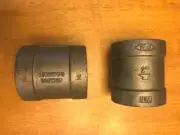 (SET OF 2) ANVIL 2" THREADED COUPLING, MALLEABLE IRON, CLASS 300 1500 WOG NEW